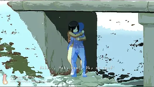 Hentai-spiel - sex im freien mit einem heißen schätzchen - komplette CG-sammlung