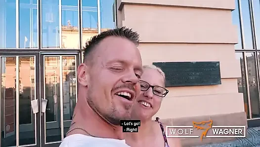 German Girl Jana Schwarz eager to eat cum! WOLF WAGNER