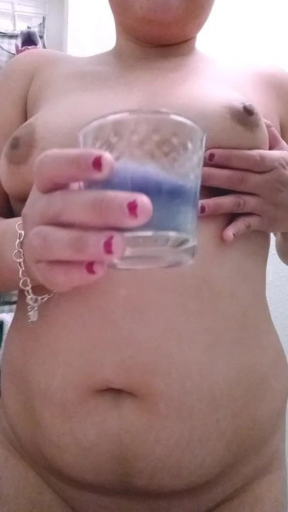 Candle wax on Latina whore boobs & nipples