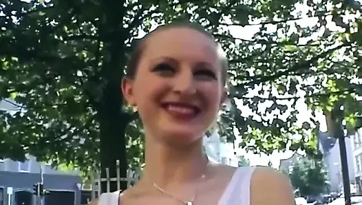 Public Blowjob Tease and Sloppy Fingering Explosion