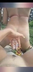 Girls friends quickly masturbate and cum at the beach