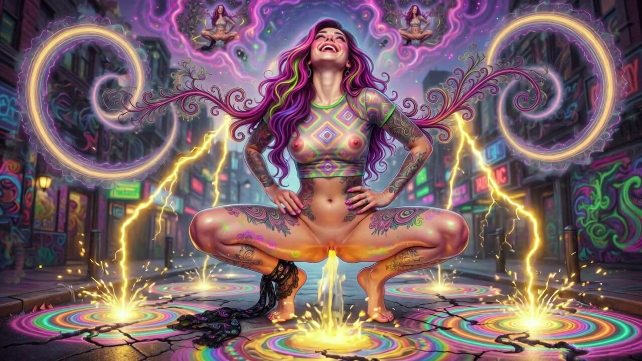 Psygirl goes pee