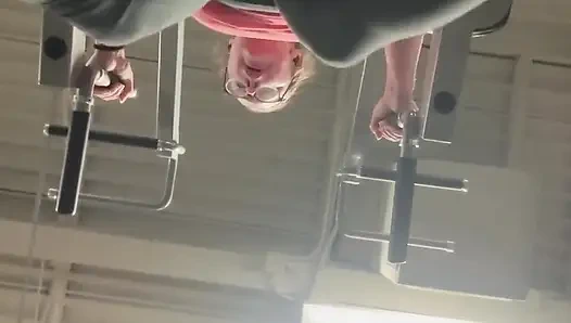 First Time Gym Orgasm!! Cumming at the Gym From an Ab Workout