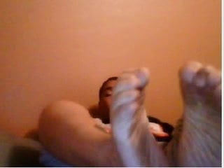 Straight guys feet on webcam #61