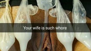 Ta femme pute peut traire cinq bites à la fois! - mari laiteux