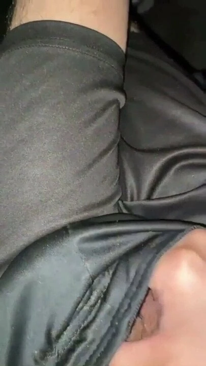 Jerk off on my black shinny shorts