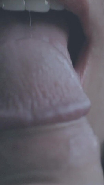 Emotional moment from "Sensual close-up blowjob from amateur girlfriend"