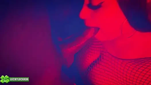 Lucky Gurl Sophia Rose - Red Light Special Amazing POV Blowjob