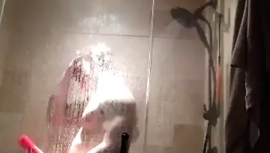 Str8 erkekler ile bir şişman horoz içinde the duş