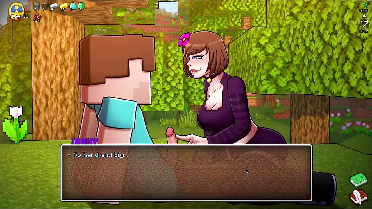 饥渴的Minecraft模仿 - Steve为了钻石从珍妮那里得到邋遢的打手枪