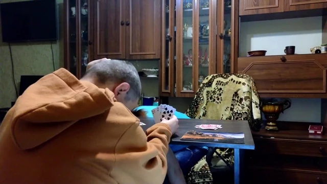 Lost at Cards, but Finished All Over Her Face!