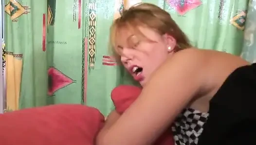 A 24 Yo Busty Babe Gets Double Teamed