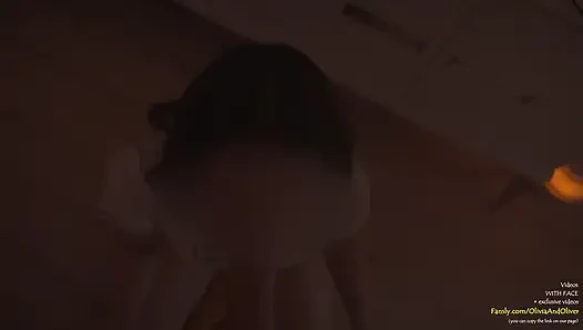 Spät in der nacht blowjob nach der party kam auf die zunge