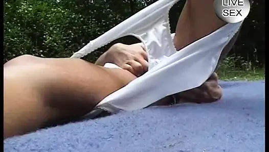 She enjoy in outdoor masturbation
