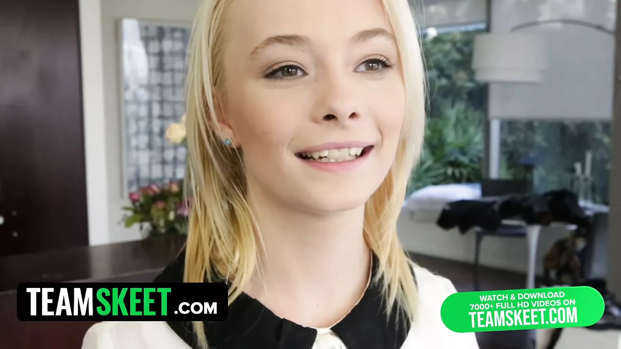 Teamskeet – Super Tiny Blonde Isn’t Afraid To Shove Big Fat Cock Deep Down In Her Throat