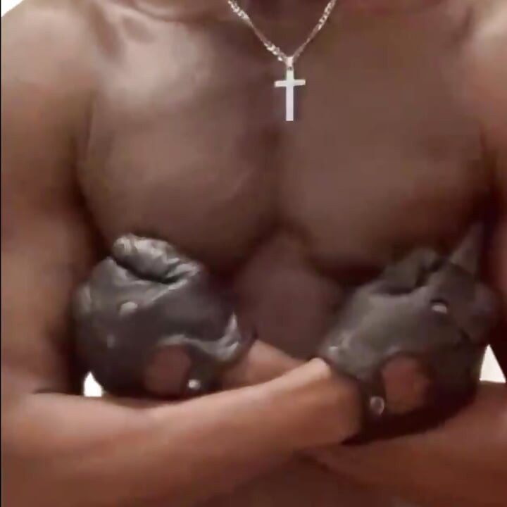 Sexy Black DILF Nipple Play Bate and Cum Scenes