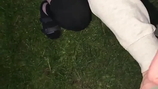 Sneaky Garage Blowjob From Huge Boob Freaky MILF