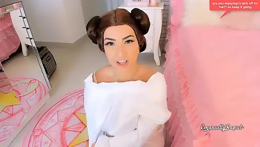 Leia prinzesSIN cosplay WICHSANLEITUNG AHEGAO SPERMA IM MUND EMANUELLY RAQUEL