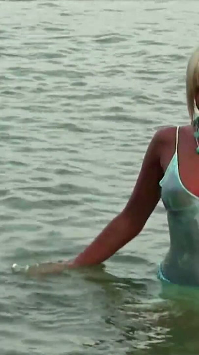 Carmen H's Sundress Clings As She Rubs Her Wet Cunt On Sandy Beach! | Clip 1