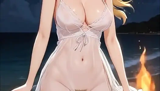 Campfire Cutie by the Beach - Verführerische Elektrogitarre instrumentales Musikvideo für entspannende oder Hintergrundmusik