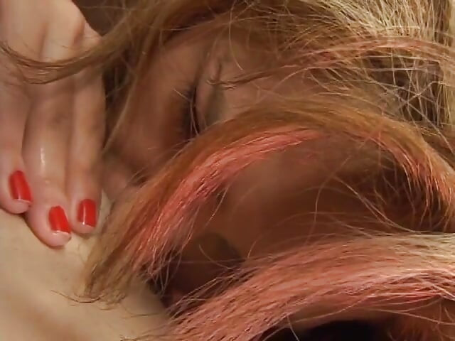 Slutty young blonde fingers herself then stud comes to fuck her ass