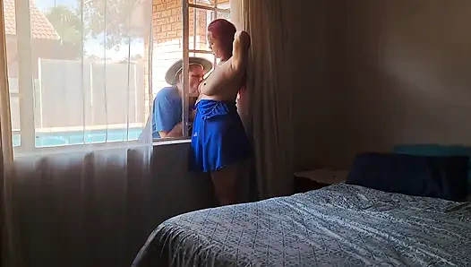 Cheating Wife Caught Masturbating! Fucks Pool Boy While Husband Is at Work