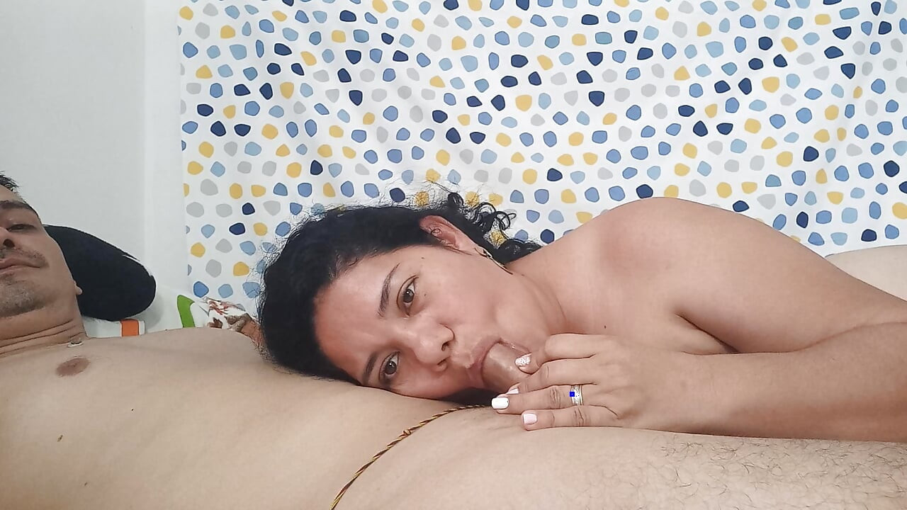 Beautiful neighbor sucking and fucking
