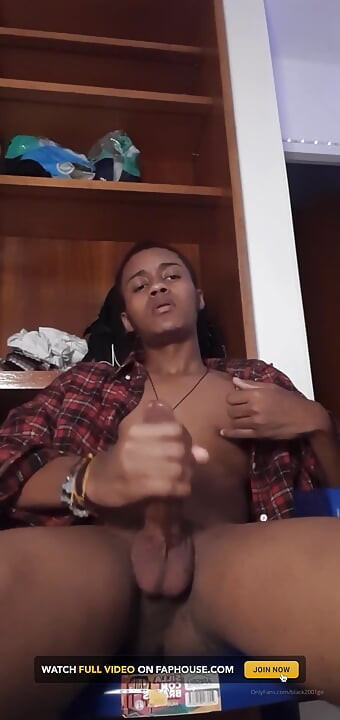 Horny BBC Guy Stroking Until Explosive Load in His Room - Face Visible