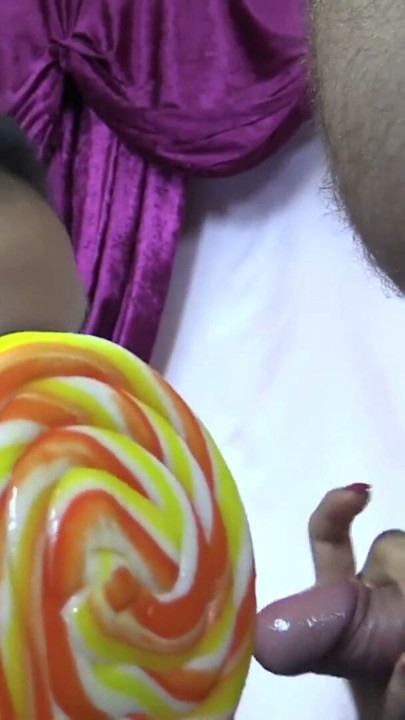 Aileen 19 sucks the Lolipop until he squirts | Clip 2
