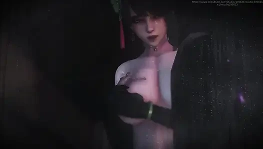 B028, der Sklave wird geschrumpft und dann von den Brüsten der asiatischen Göttin gespielt. , furzen, zunge lecken, fußlecken