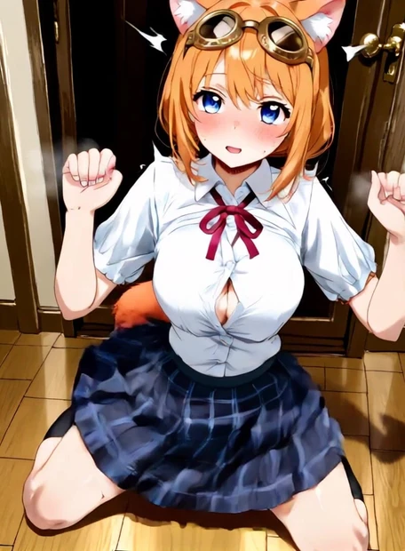 Cat Girl Want Say You Something