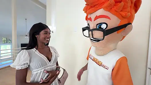 I Cast Athletic Ebony Babe Poppy Cox and She Ended Up on My Dick