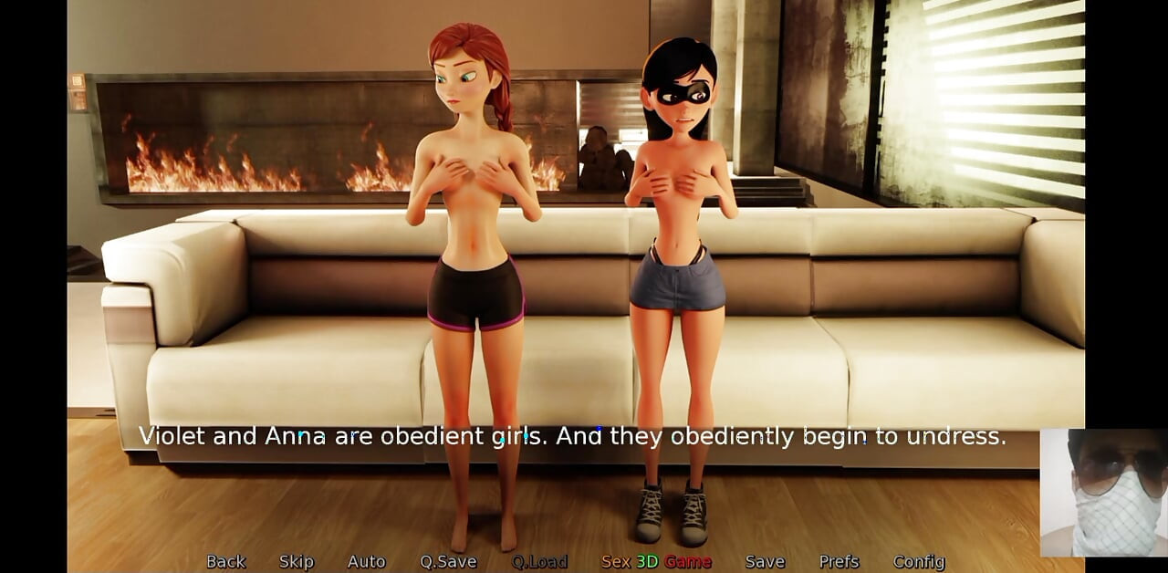 Elsa anna violet and Helen in a lesbian foursome!