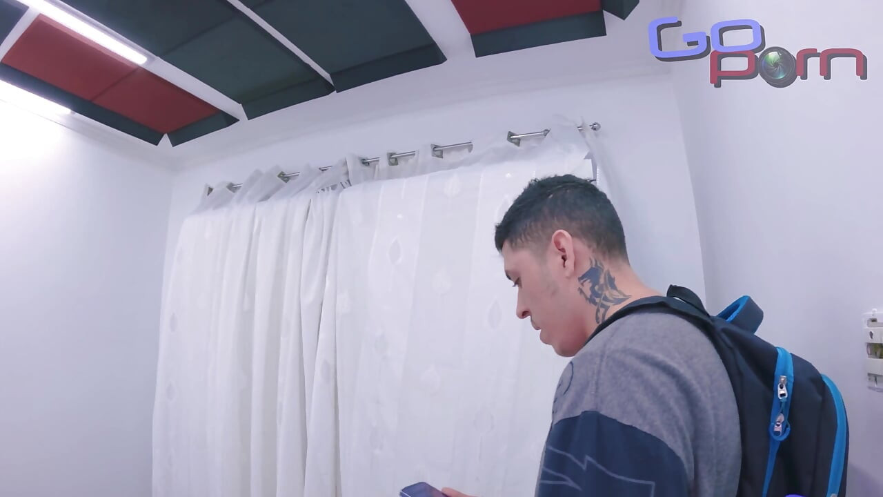 Skinny Hairy Fucks with the Delivery Man