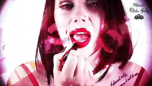 Мои красные поцелуи на тебе