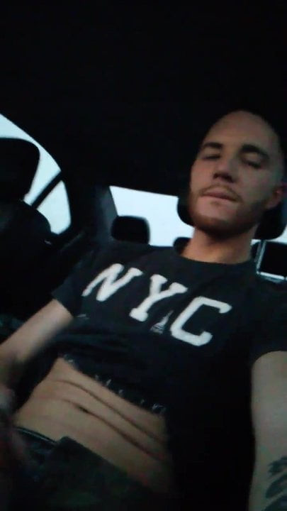 In my car again