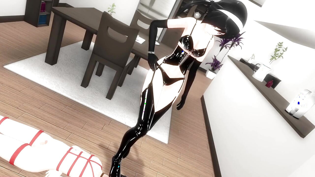 Cewek dengan sepatu hak tinggi di balik sepatu hak tingginya - pov 3d hentai