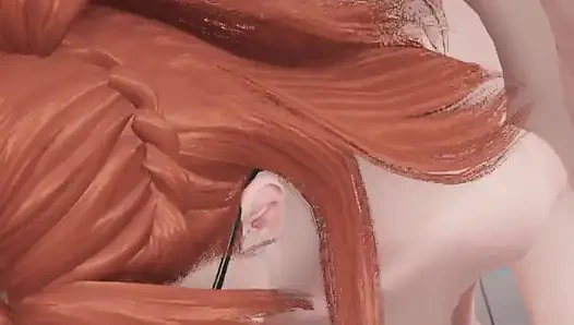 Redhead Teacher Has a Dick Rammed in Her Big Round Ass - 3D Porn