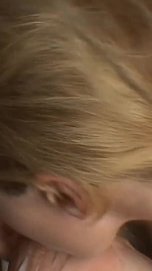 POV blow job! Blonde teen sucks cock like a pro! | Clip 2