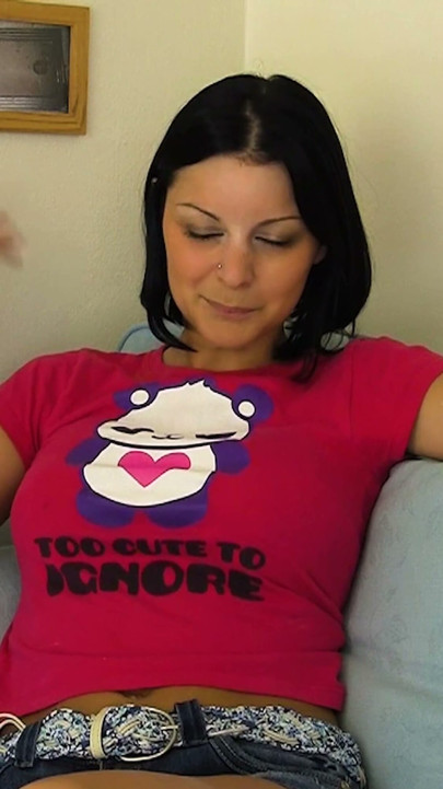 Alone Chick Eden Strokes Her Delicate Clit Slow and Soft