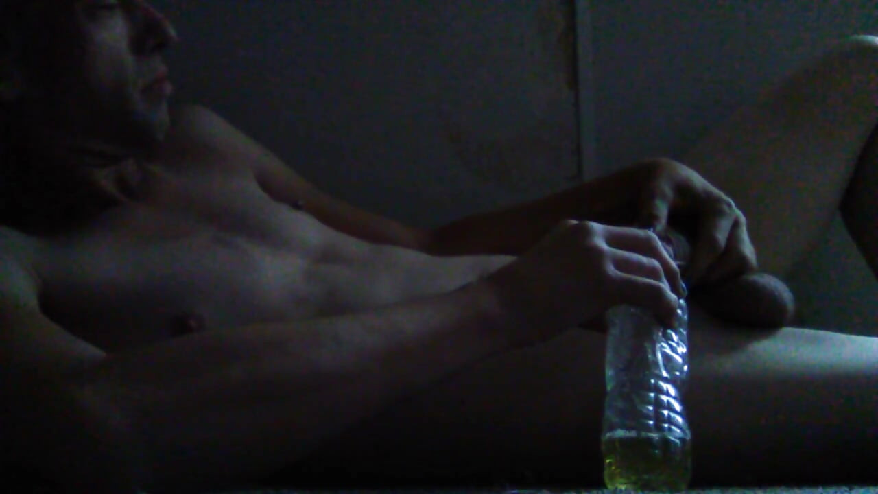 Peeing in a Water Bottle & Urinating on My Tummy as I Swallow My Yellow Piss