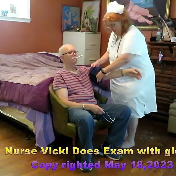 Nurse Vital Signs and Oral Exam with Gloves - Requested Video