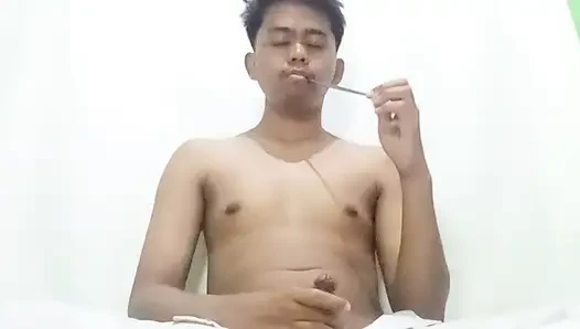 Sounding cock with great pleasure