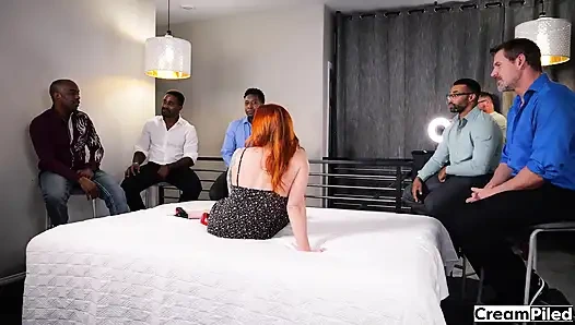 Sophia Is Excited for Her Gangbang with 5 Guys and G/f