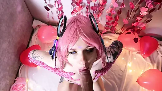 POV Минет от Citlali в День Святого Валентина, Genshin Impact