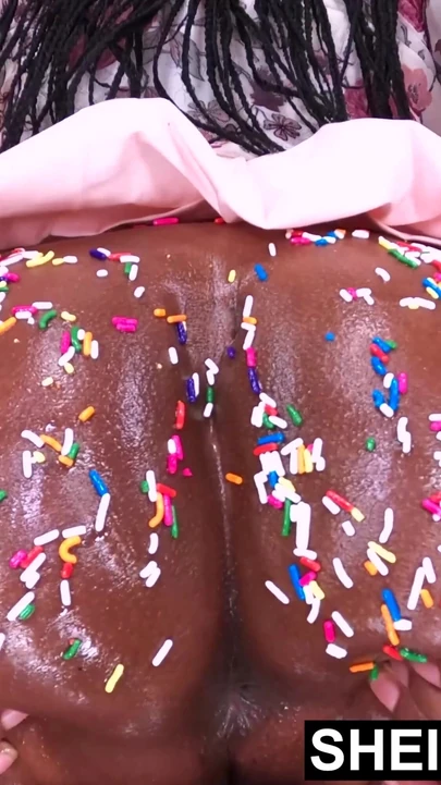 Thrilling moment from "I'm Winking My Sweet Sprinkles Coated Tiny Booty Hole, Pussy Closeup Asshole Erotica Fetish, Young"