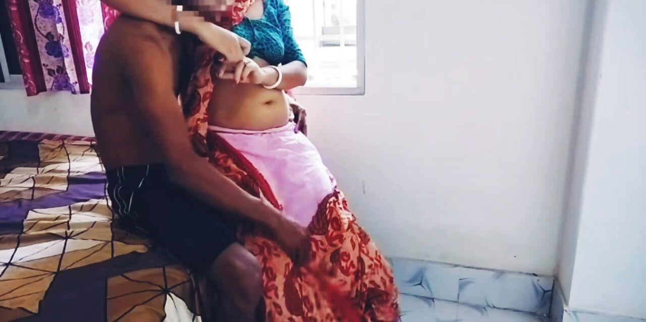 Hardcore fucking with Beautiful Red Saree Hot Bhabi with Big Boobs.