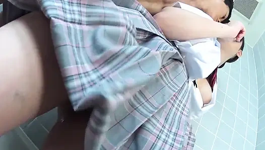 Japanese Twenty Year Old Gets Creampie in Tight Wet Pussy During Deep Fucking