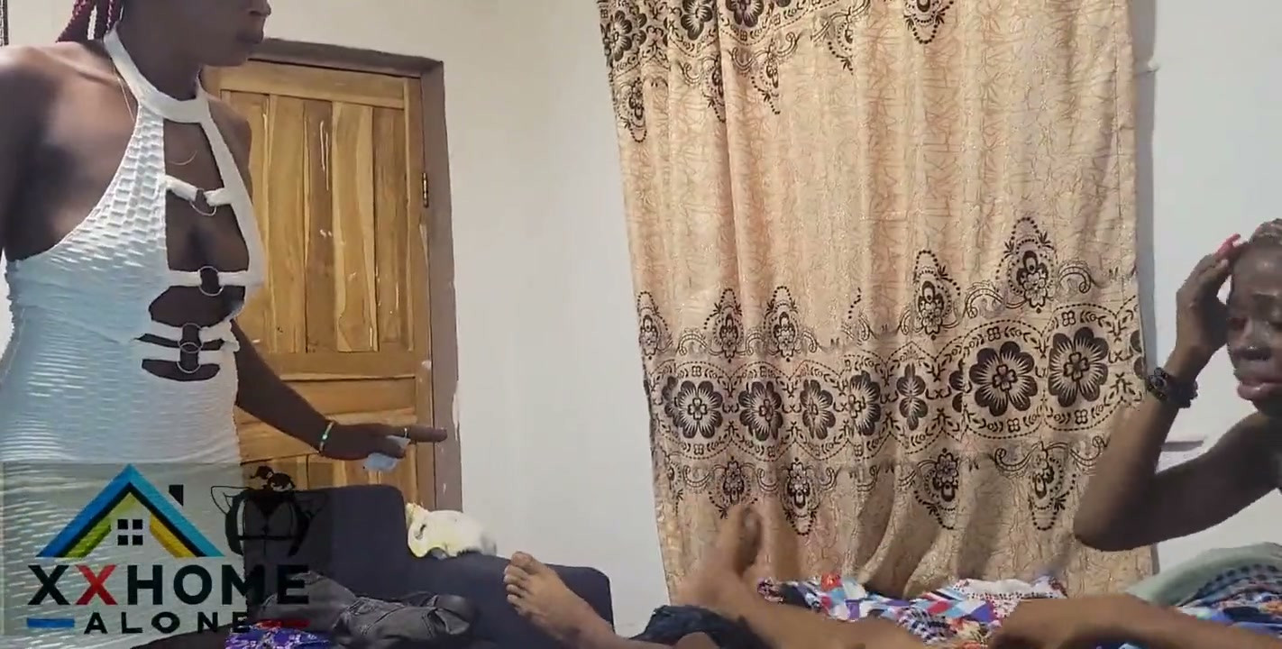 African Mother Share Her Boyfriend with Her Step Daughter in This Hot Threesome
