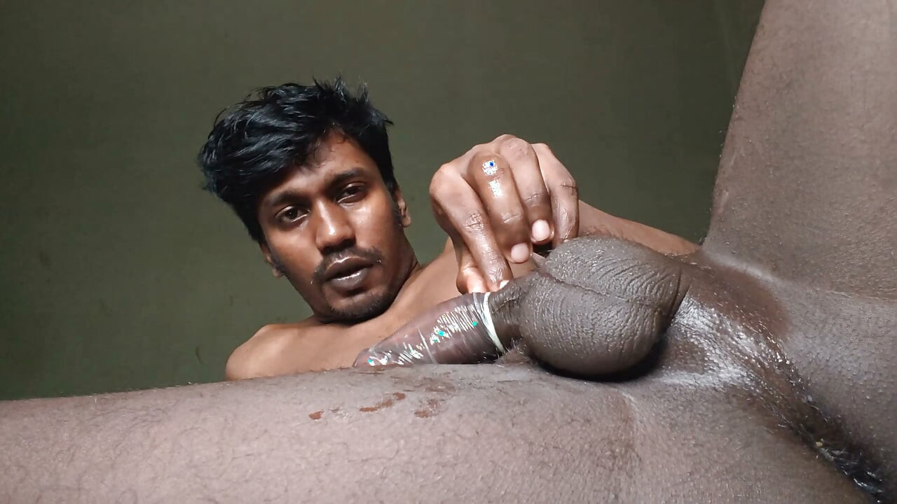 Pissing , fingering, jerking, cumming with condom and playing with my balls